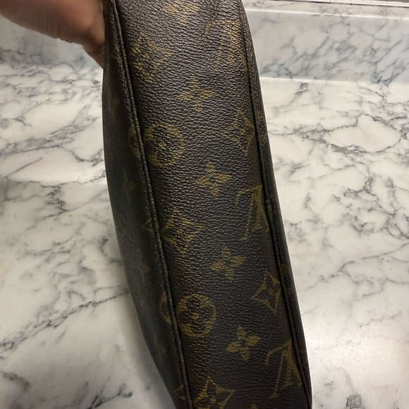 Vintage 80s Louis Vuitton Brown Monogram Trousse 23 Toiletry Cosmetic Bag - Picture 5 of 8